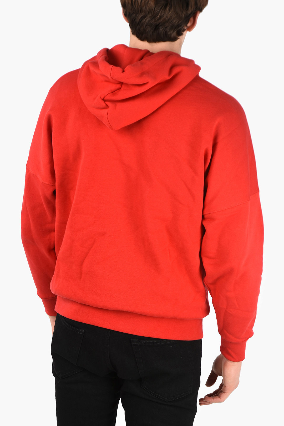 Oversized Hoodies Palm Angels Orange Hoodie Palm Angels Front Over