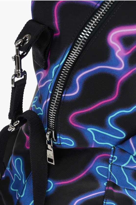 Valentino Front Pocketed NEON Backpack men Glamood Outlet