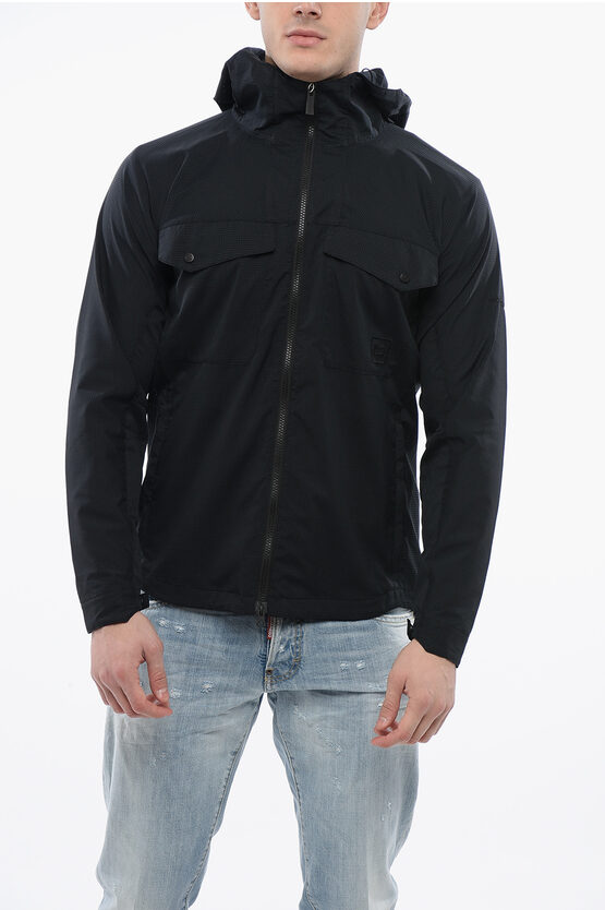 WOOLRICH FRONT POCKETS MESH WINDBREAKER