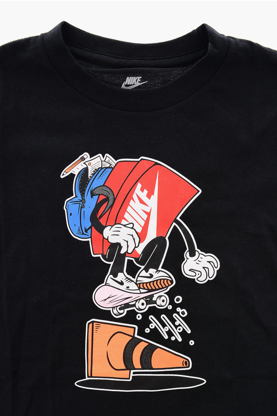 Front Printed Crew-neck T-Shirt