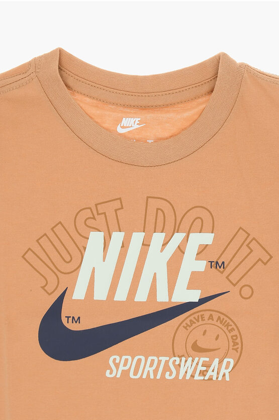 Front Printed Crew-neck T-Shirt