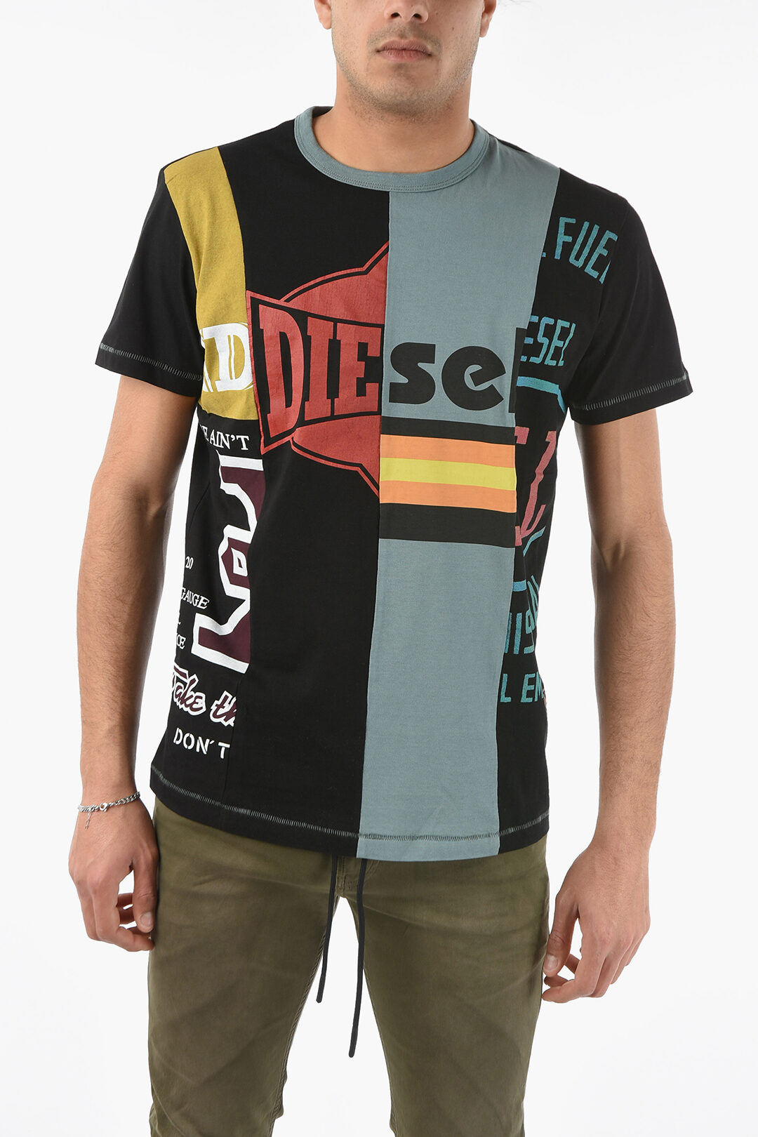 Bær tommelfinger Bedre Diesel Front Printed T-DIEGIE T-Shirt men - Glamood Outlet