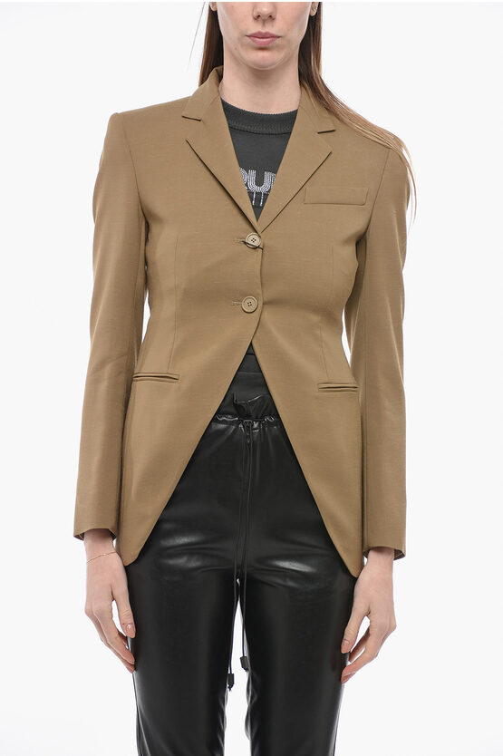 Shop Sportmax Front Split Bosco Slim Fit Blazer