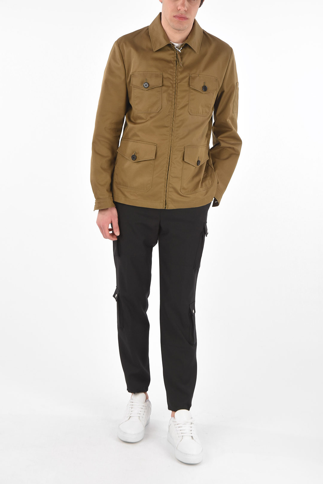 Prada Front Zipped Denim Saharan Jacket men - Glamood Outlet