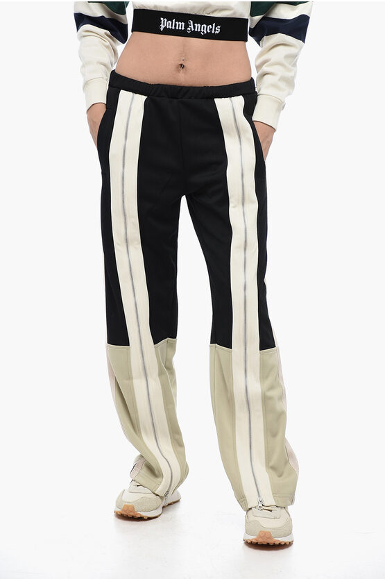 Palm Angels Cut Zipped Track Joggers Pants Multicolor