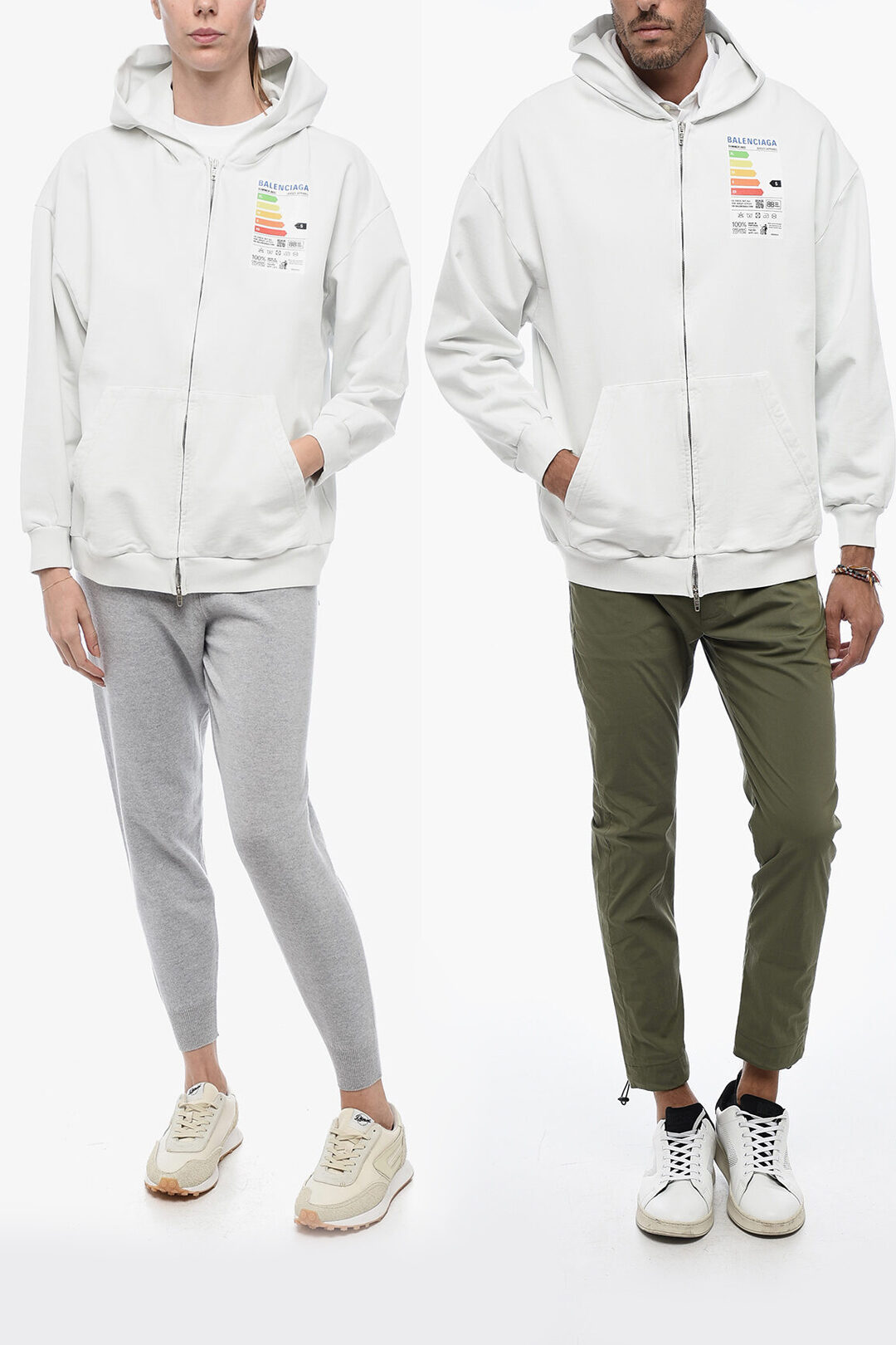 【関税&送料込】Balenciaga Jersey Full-Zip Hoodie BALENCIAGA Slim-Fit Cotton-Blend Jersey Zip-Up Hoodie for
