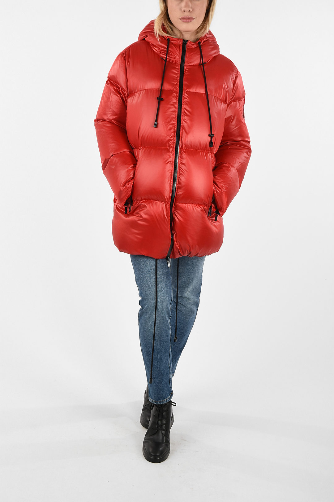 MICHAEL Michael Kors Womens Puffer Down Winter Coat with Fur Hood   Annabella Creations