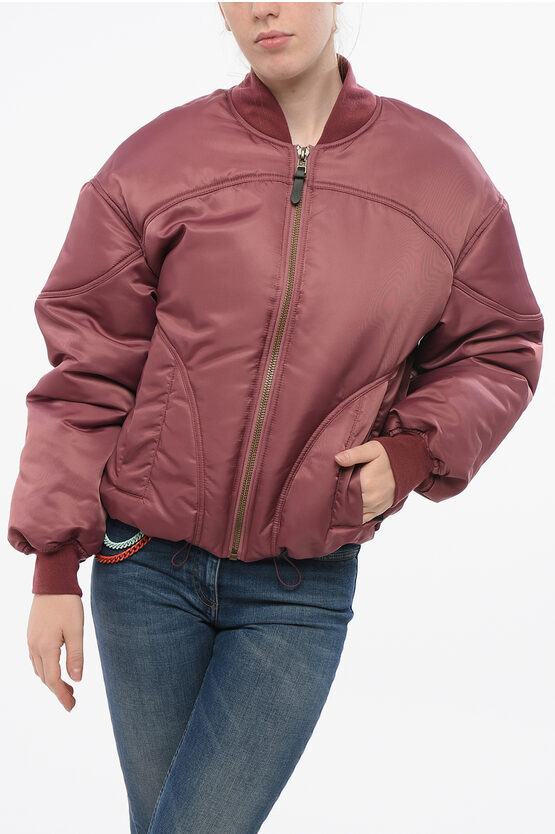Bacon Full-zip Twill Padded Bomber Jacket