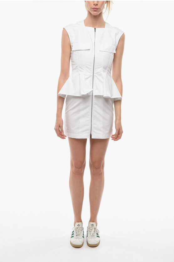 Givenchy Full Zip Utility Dress In White