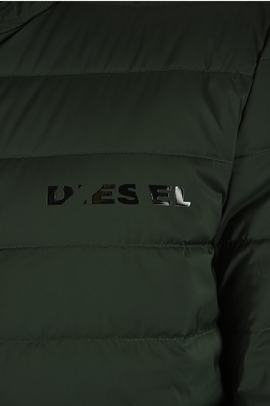 diesel w hanks quilt navy down jacket