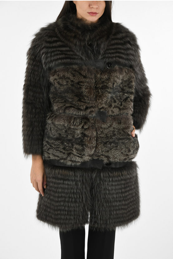 Xuod Doux fur chesterfield coat women Glamood Outlet