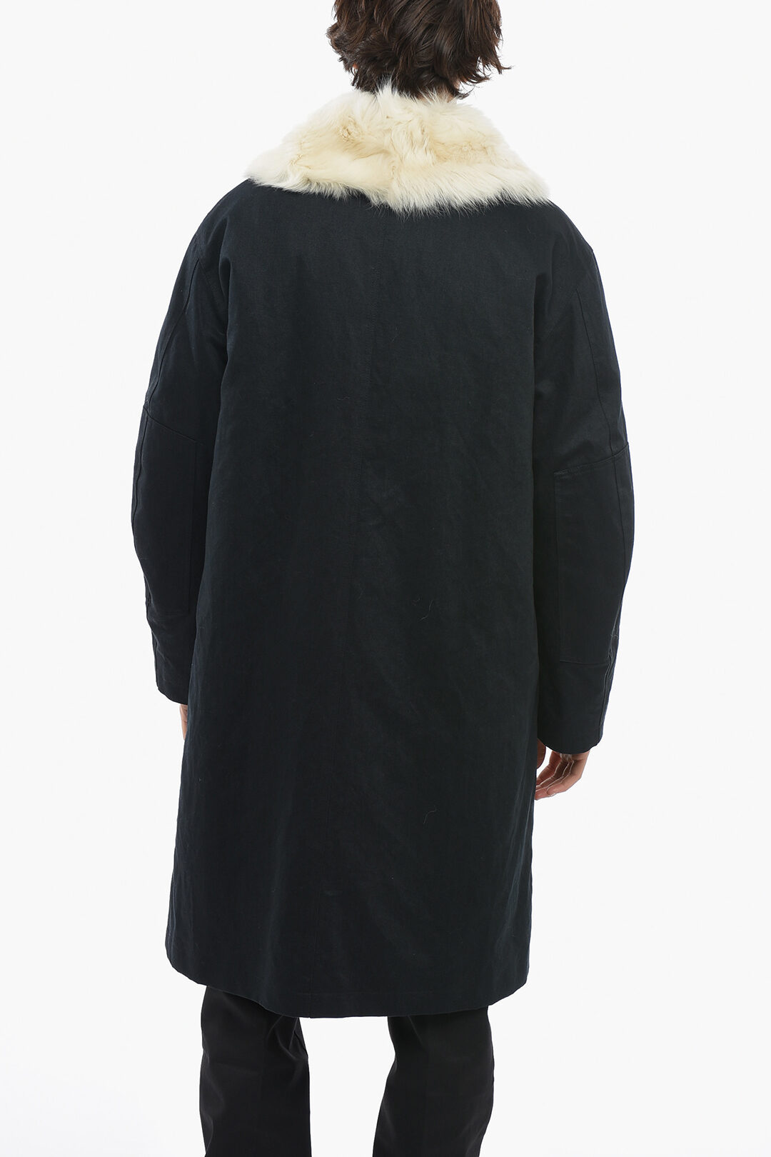 Jil Sander Fur Lined Cotton Blend Coat men Glamood Outlet