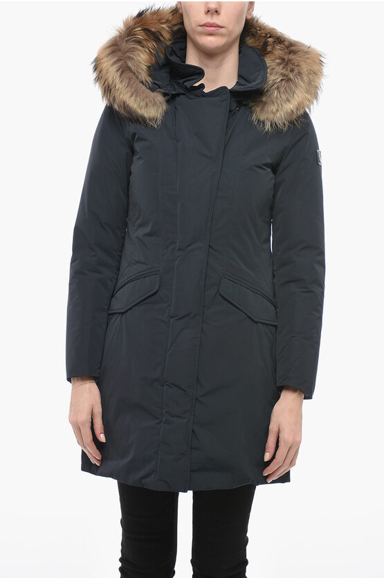 Shop Woolrich Fur Modern Vail Coat