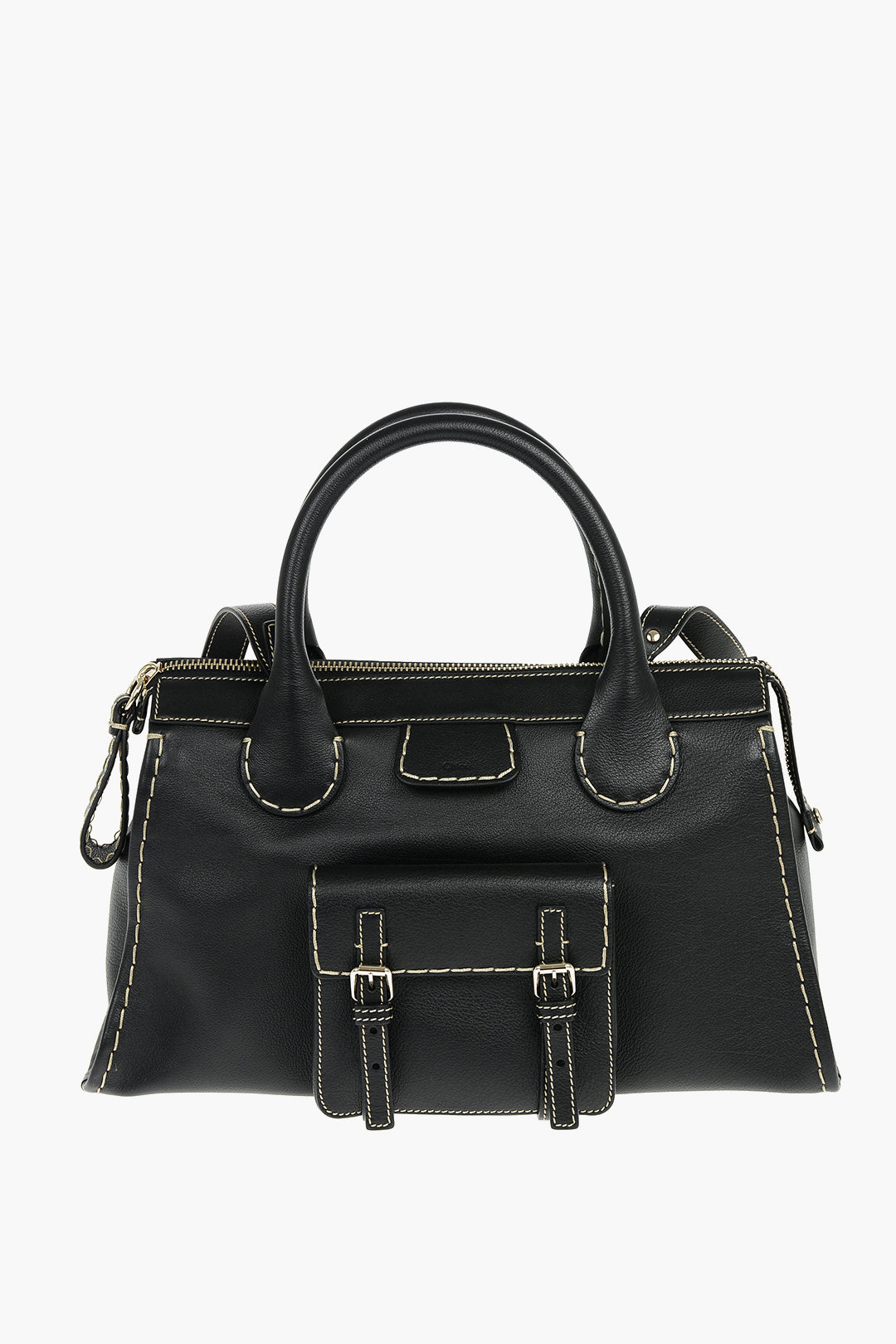 Chloe Gained Leather EDITH Day Bag with Ecru Stitchings women - Glamood ...