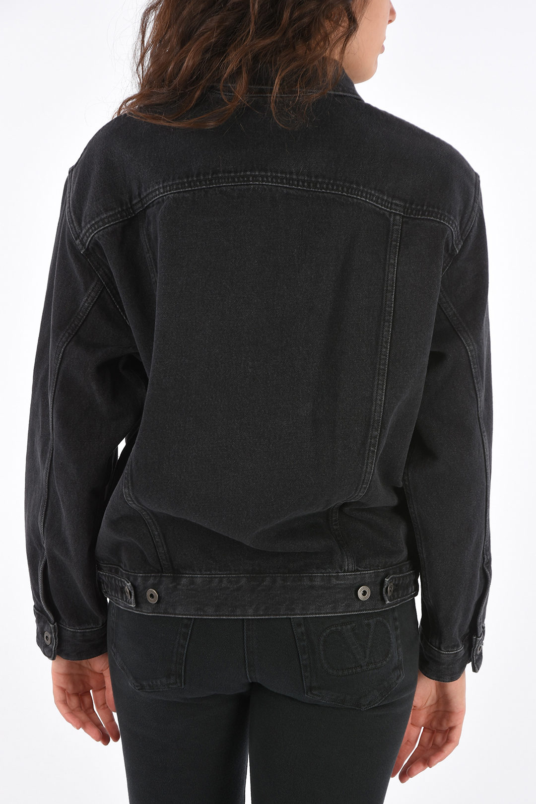 ジャケット VALENTINO GARAVANI SOLID SAHARIANA IN DENIM Valentino Garavani Sahariana Denim Jacket | Blue | FARFETCH