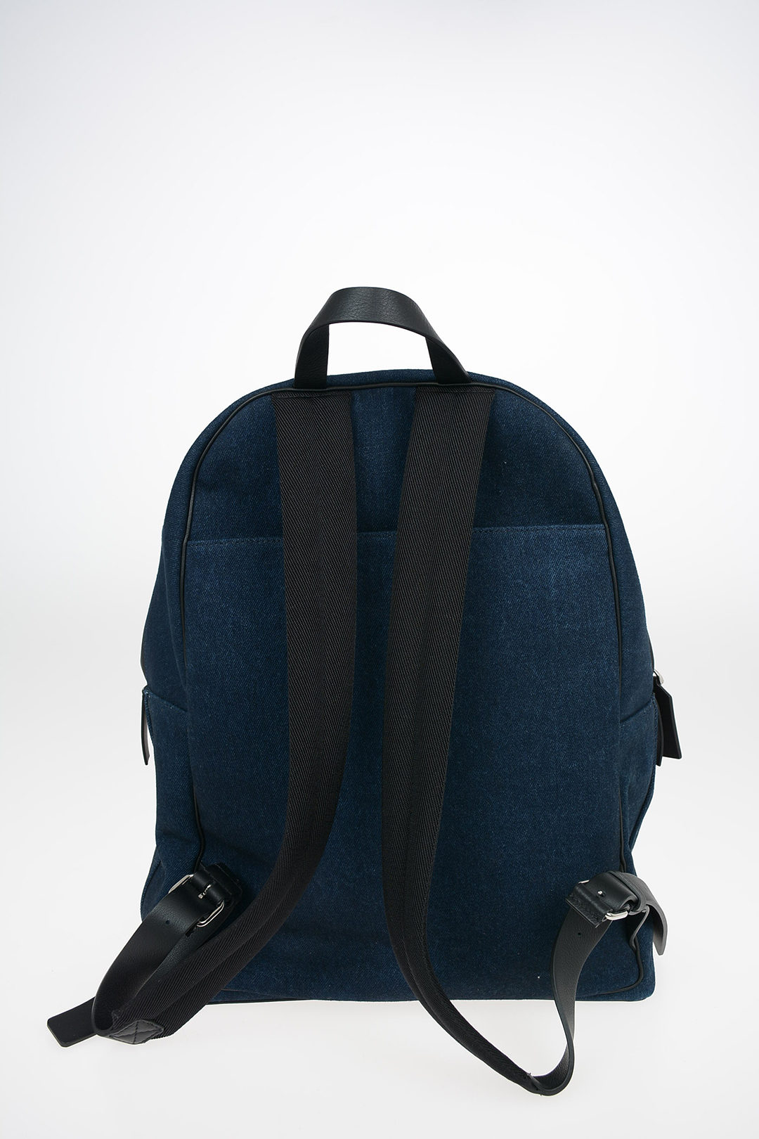 Valentino Garavani Vlogo Denim Backpack In Blue