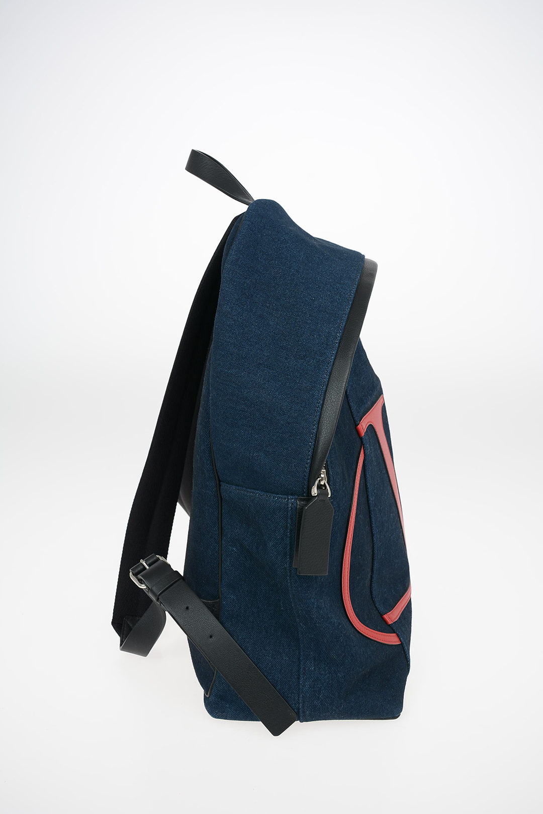 Backpack Valentino Garavani Blue in Denim - Jeans - 30329539