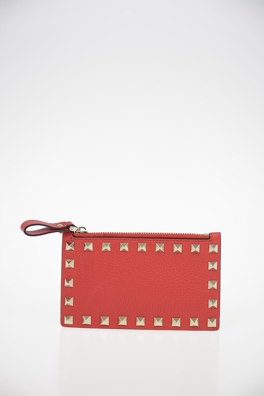 Valentino GARAVANI Leather Card Holder With Studs damen Glamood Outlet