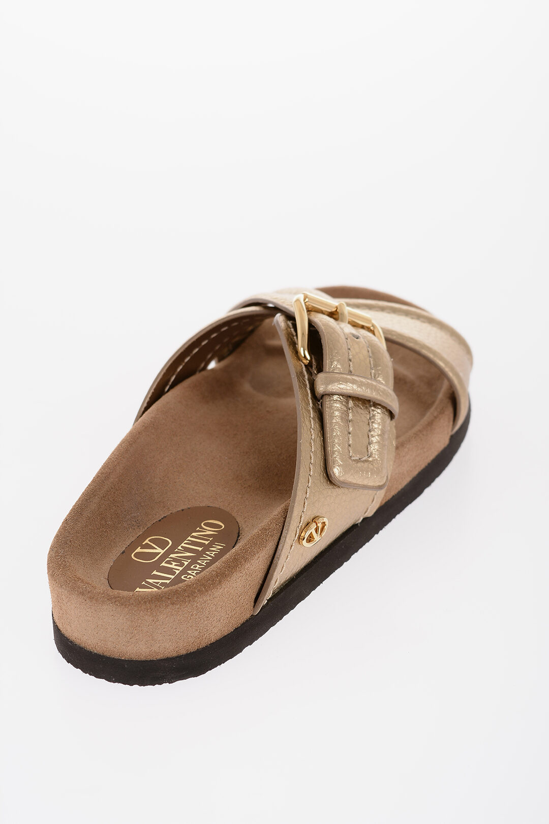 送料関税込■VALENTINO GARAVANI■Fussfriend レザー サンダル Valentino Garavani Fussfriend レザーサンダル | ブラック