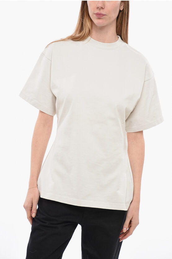 Balenciaga Garde-robe Slim Fit Cotton T-shirt In White