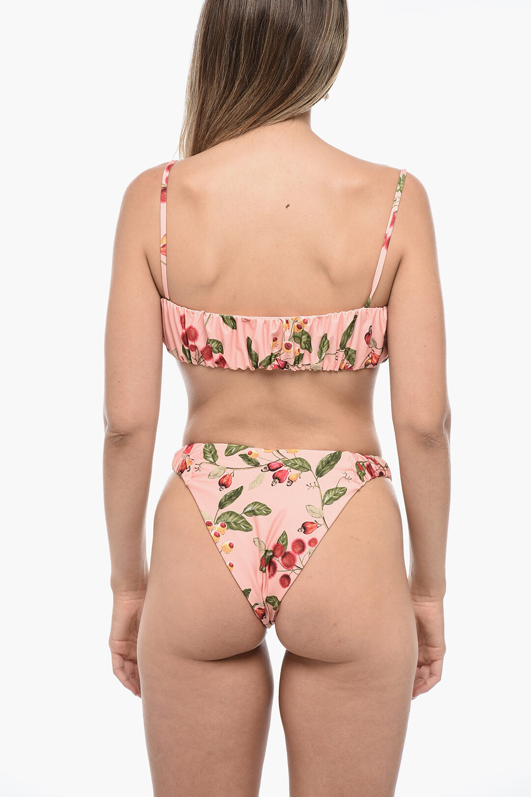 Agua by Agua Bendita Gathered ENELDO FRUTAL Bikini Set with