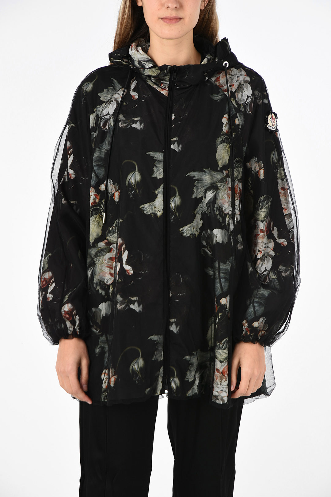 Moncler GENIUS SIMONE ROCHA 4 floral-print hooded outerwear