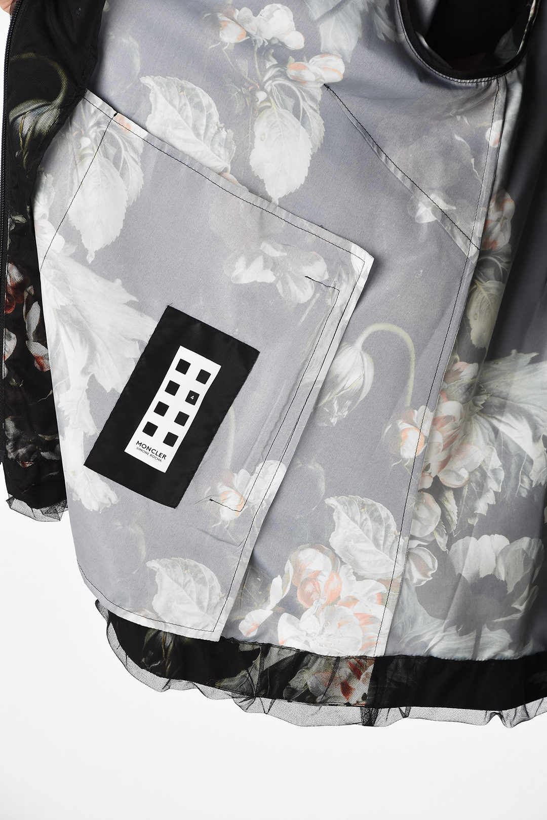 Moncler GENIUS SIMONE ROCHA 4 floral-print hooded outerwear