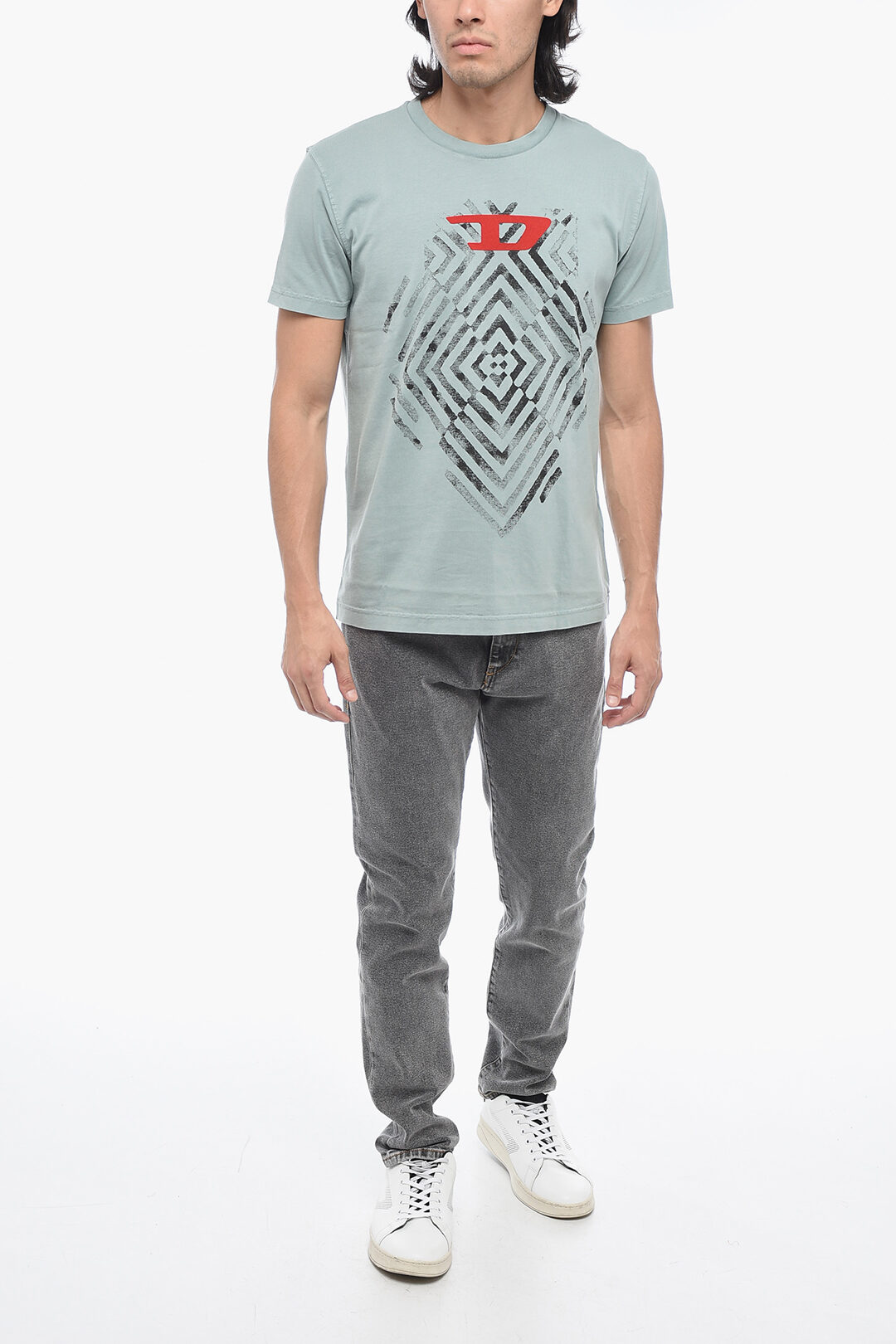 ディーゼル DIESEL Tシャツ Dロゴ グラフィックT T-DIEGOR-C16 Diesel T-Diegor-D Tシャツ | ブラック | FARFETCH JP