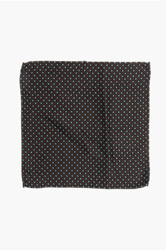 Dsquared2 Geometrical Patterned Silk Pocket Square