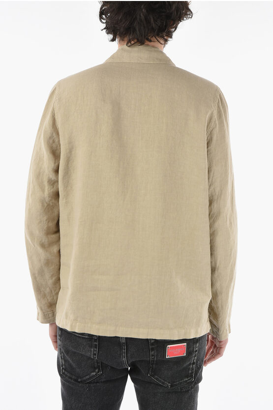 Altea Giacca Utility DERBY In Lino con Cuciture a Vista uomo Glamood