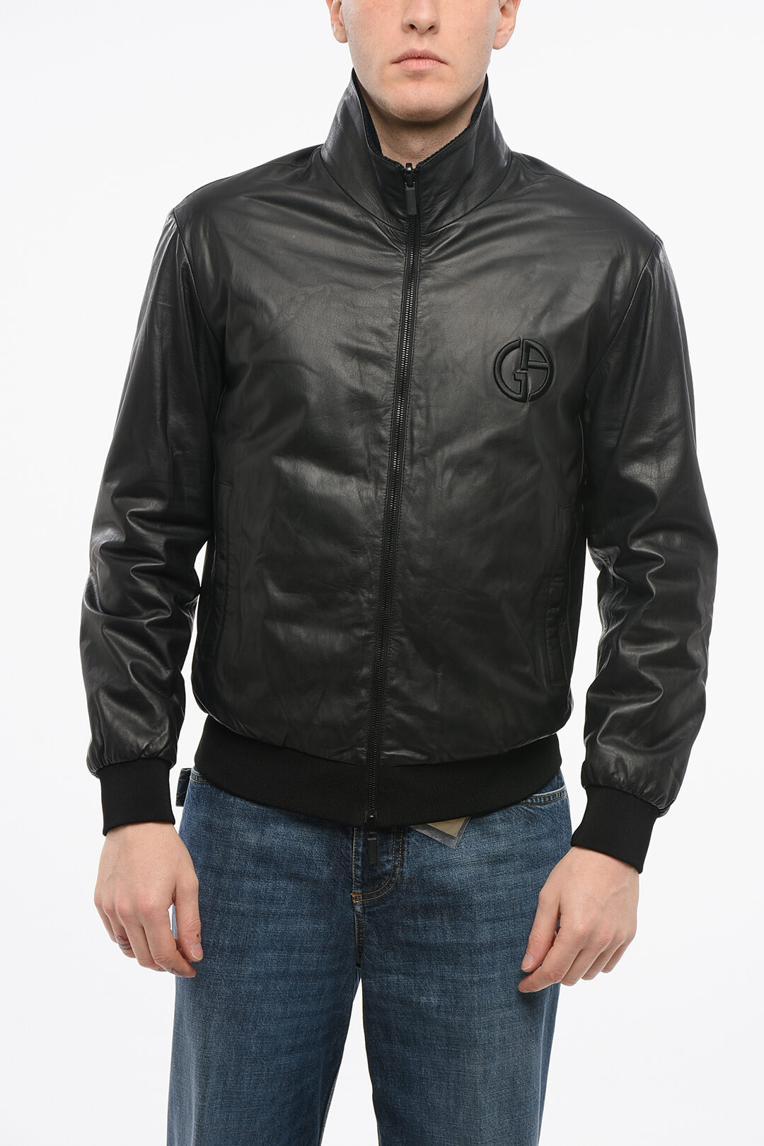 Urban Classics BIG U COLLEGE - Giubbotto Bomber - Black Palewhite/nero - Foto 10