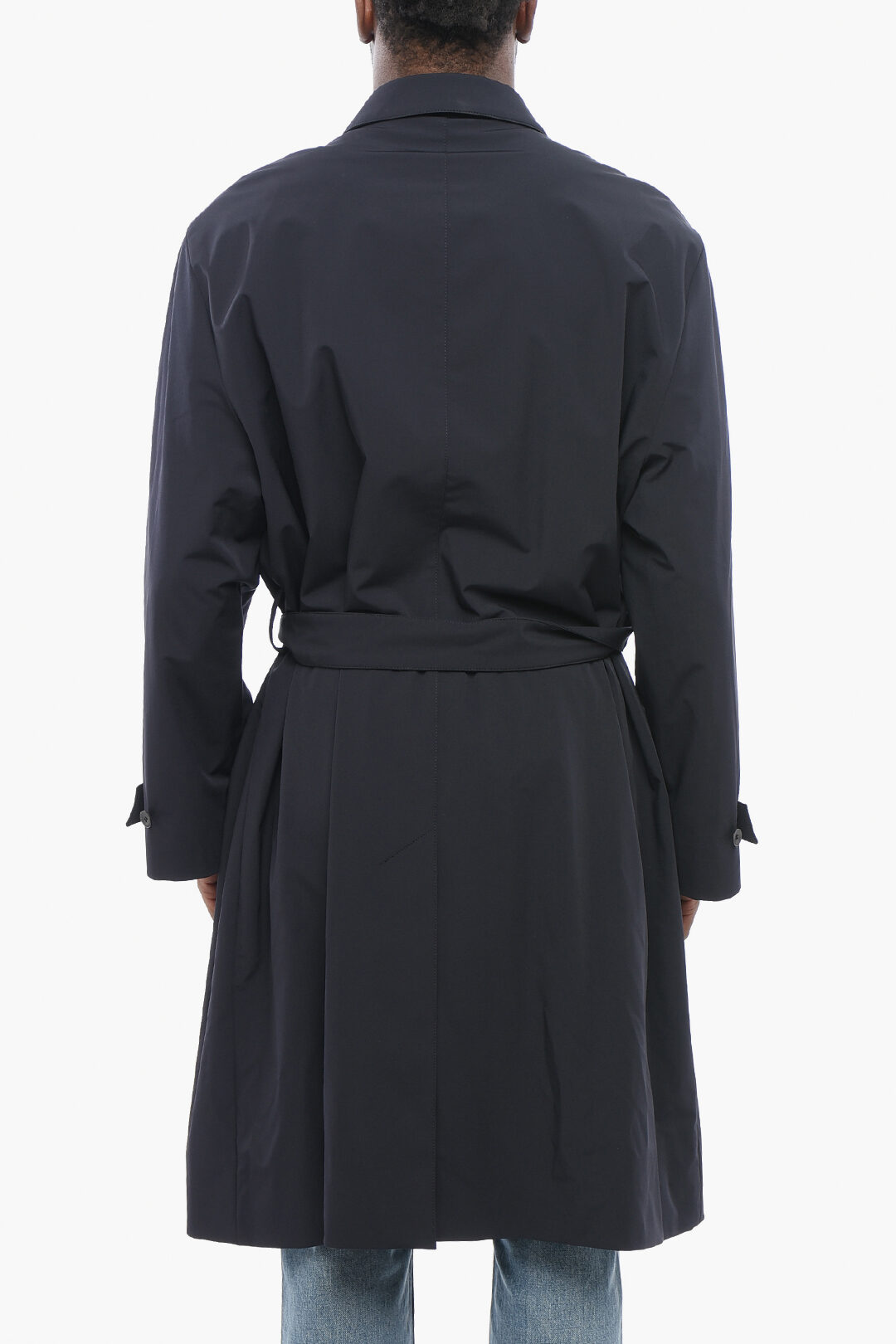 Armani GIORGIO Nylon Trench Coat with Belt men - Glamood Outlet