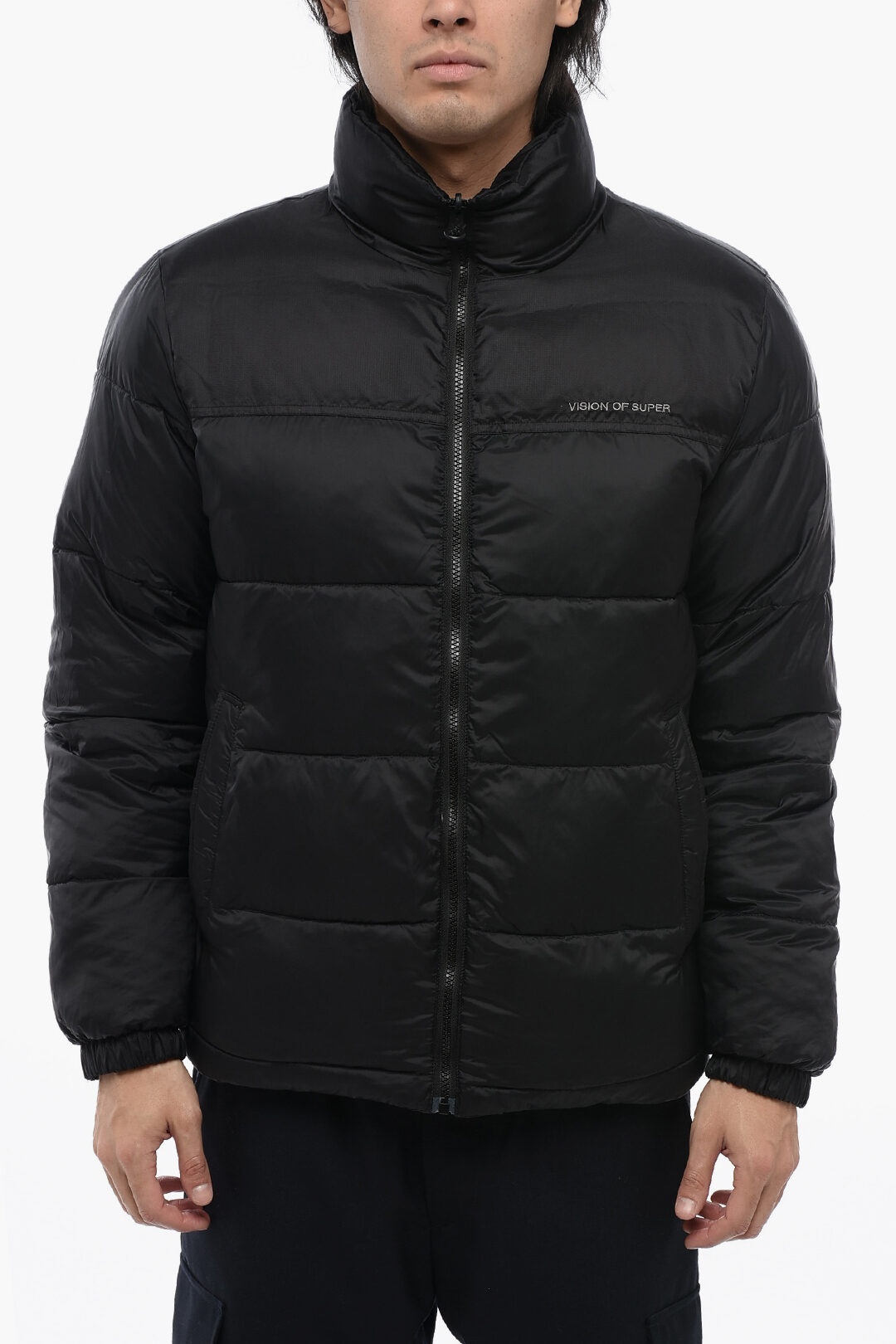 Giubbotto Imbottito Con Stampa Fiamme