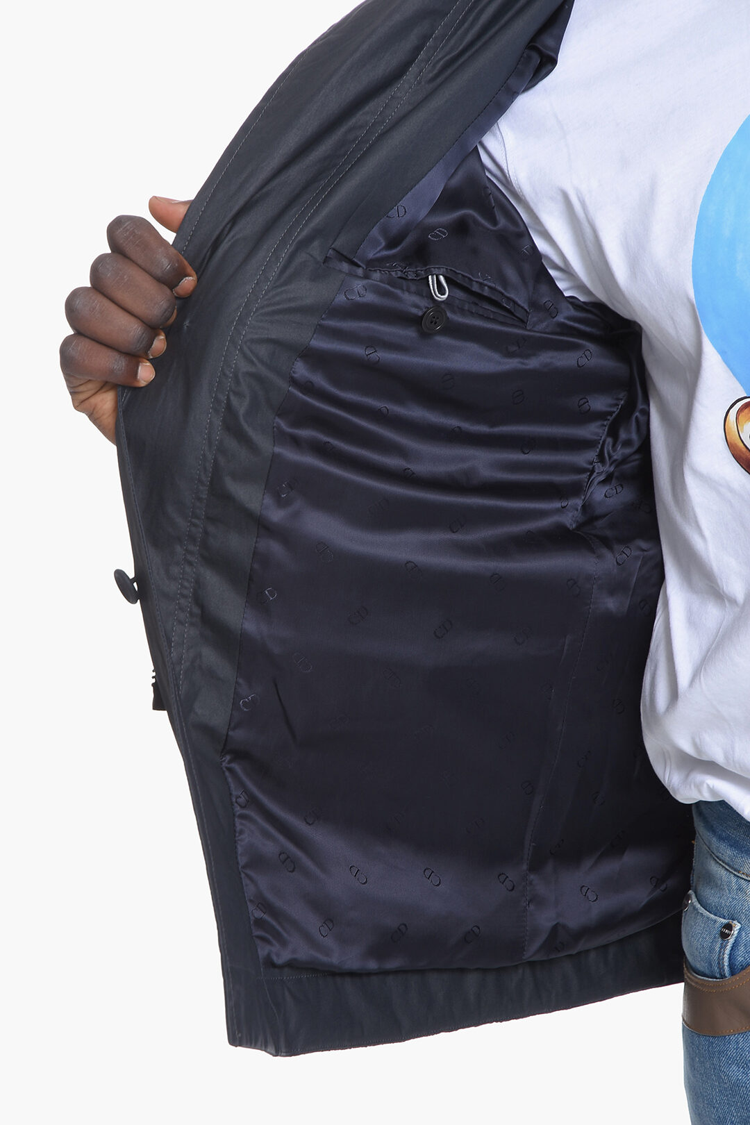 Dior Giubbotto Utility In Cotone Cerato Uomo - Outlet - Foto 3