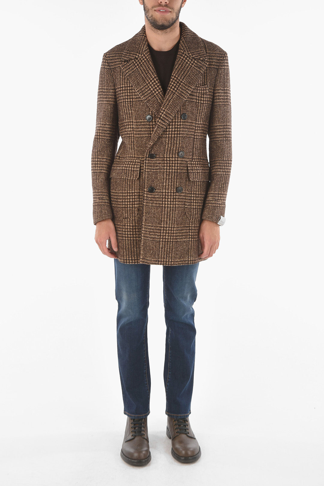 Deuxieme Classeドゥーズィエムクラス Glen Check Coatグレンチェック 