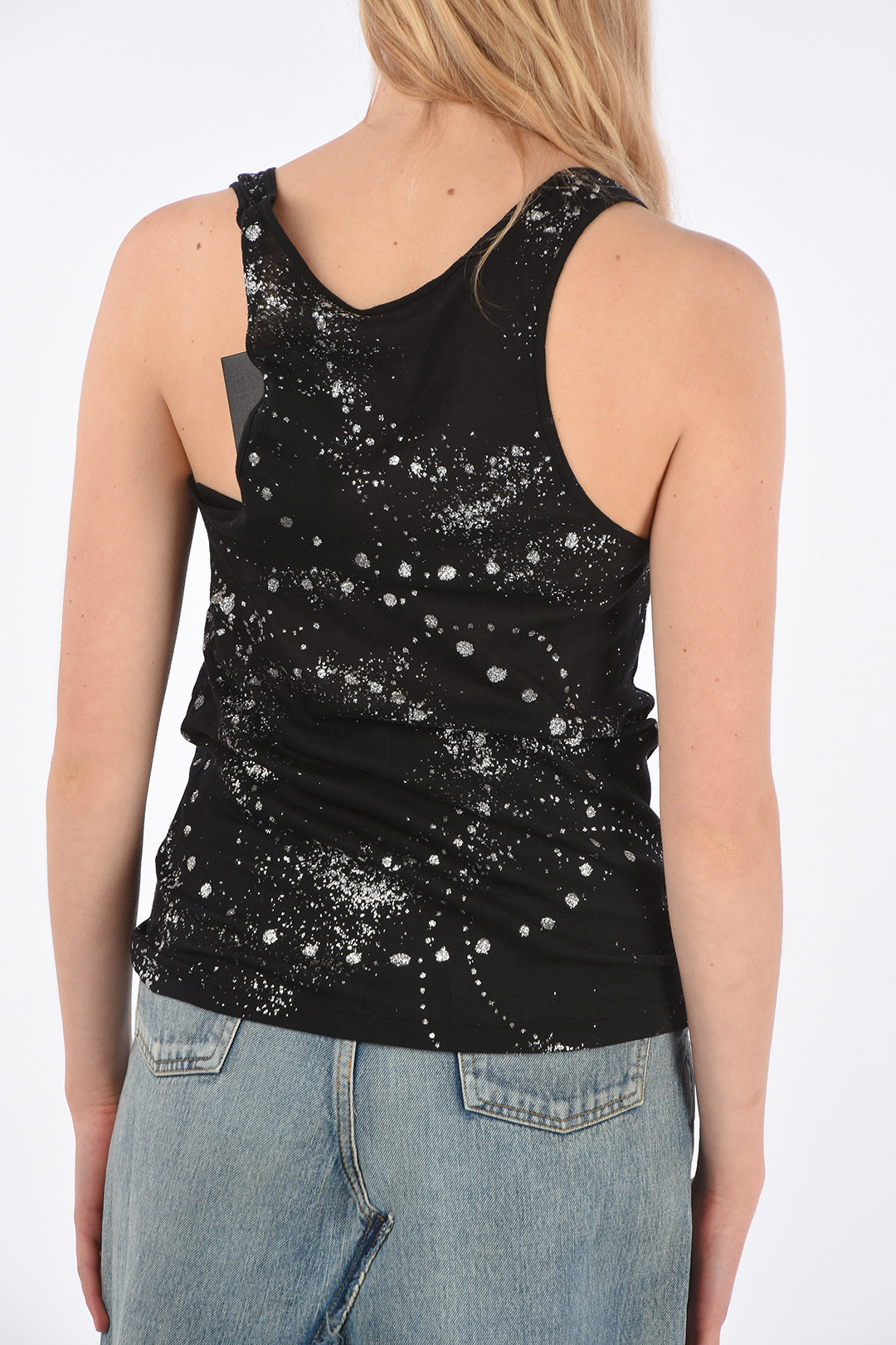 トップス YVES SAINT LAURENT Sequin Wool Tank Top Saint Laurent Wool Tank Top | italist