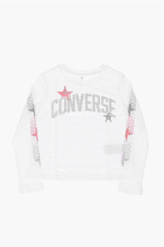 Converse Glittered T-shirt In White
