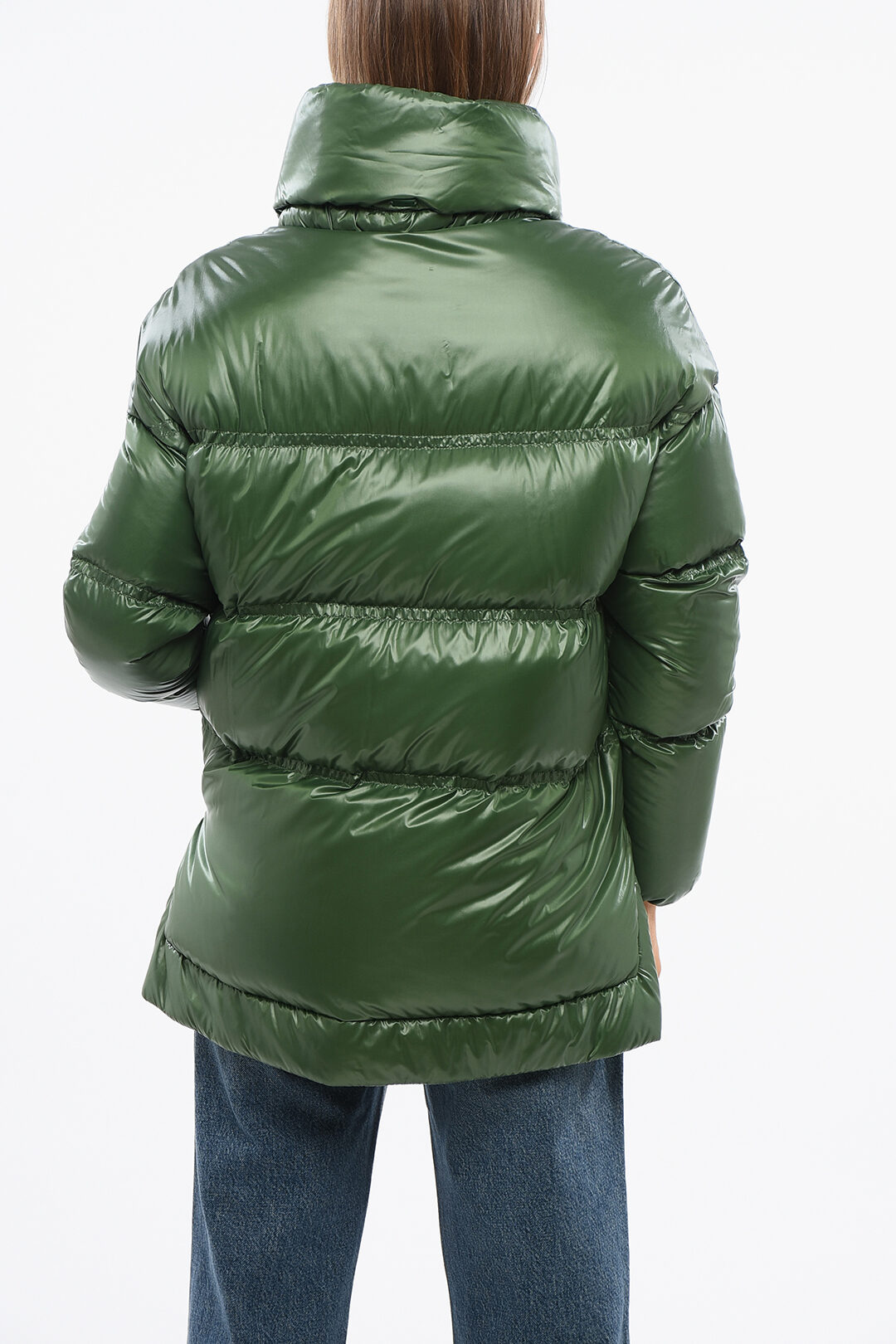 Herno GLOBE Nylon Down Jacket with Drawstringed Waist women