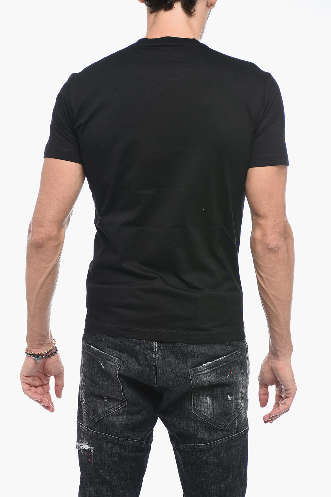 【送料&関税込】Dsquared2 globetrotter T-shirt Dsquared2 GLOBETROTTER T-Shirt with Print men - Glamood Outlet