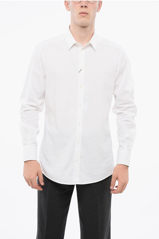 Dolce & Gabbana Dolce&gabbana Classic White Poplin Shirt In White