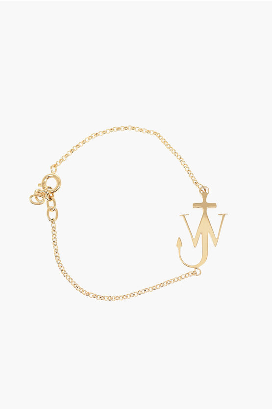 Jw Anderson Golden Effect Brass Anchor Bracelet