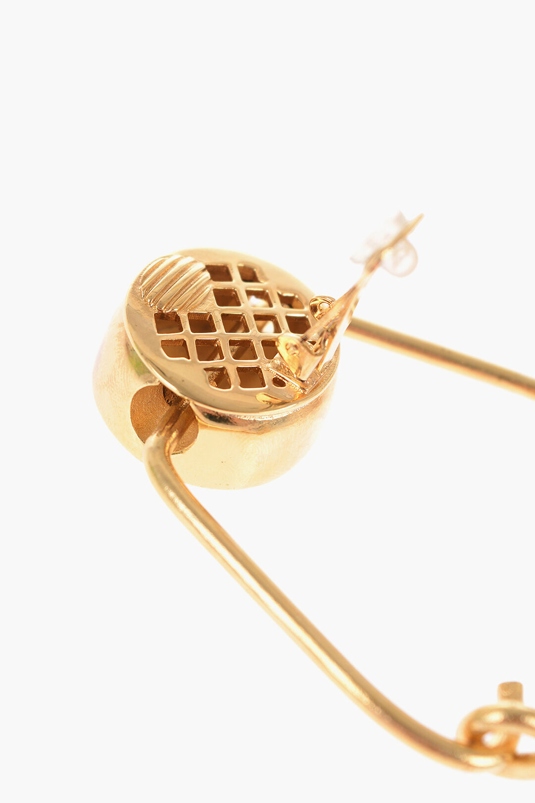 Raf Simons Golden Effect Brass BOTTLE CLIP Single Earring