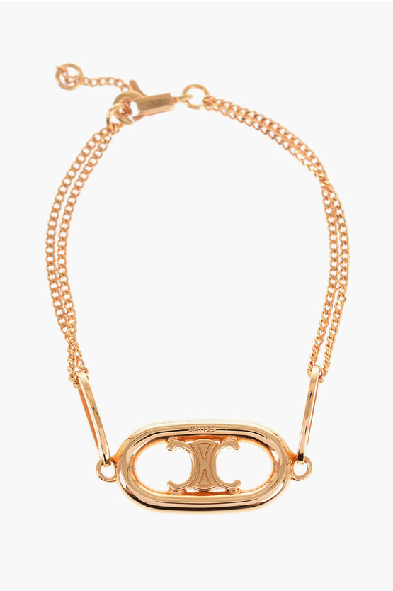 Celine Golden-effect Brass Bracelet