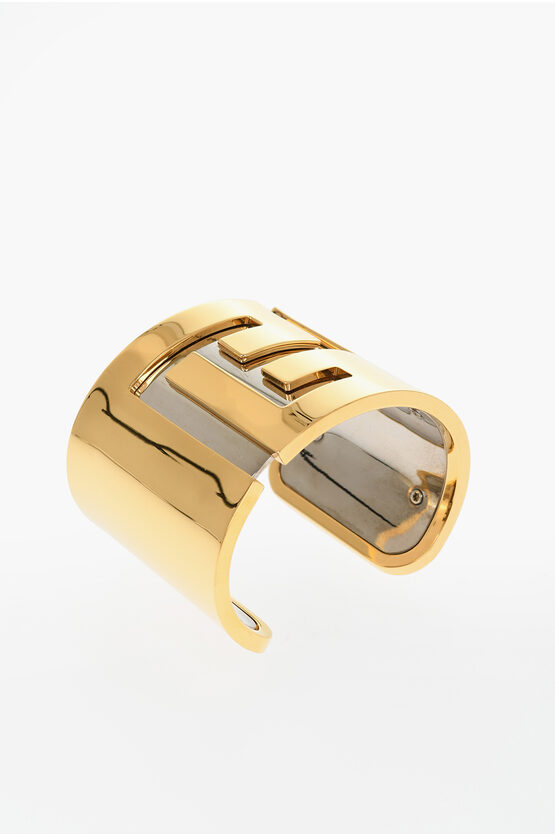 Balmain Golden Effect Brass Bracelet