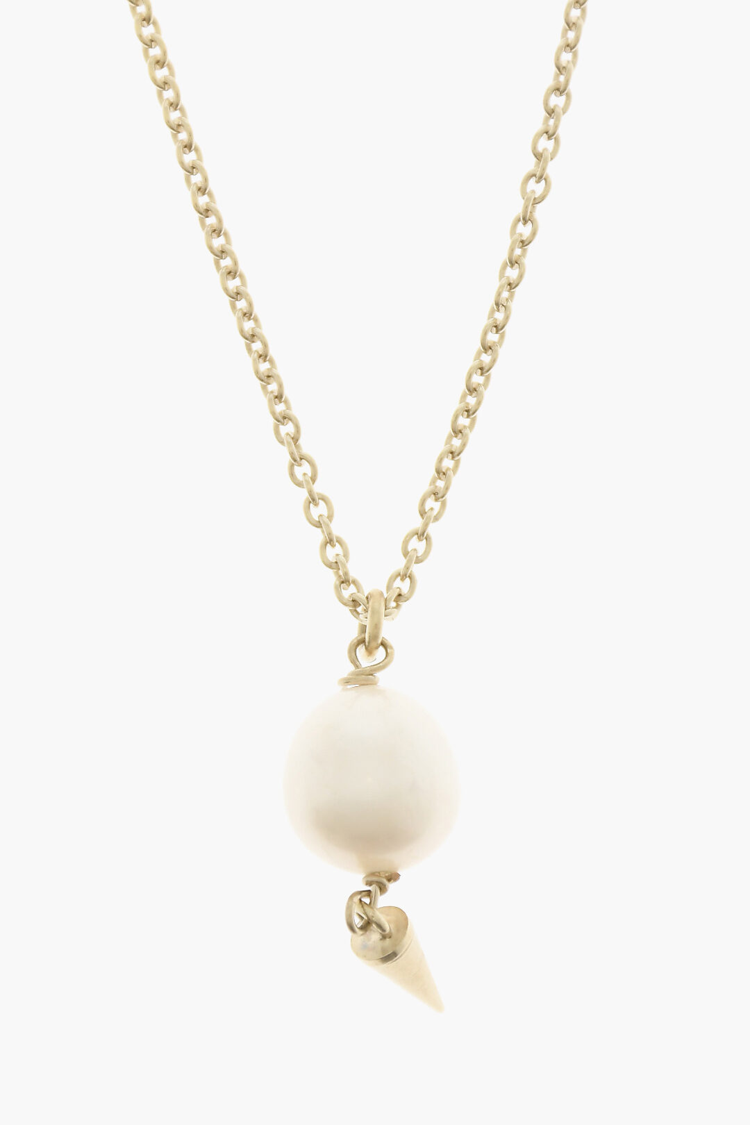 ネックレス・ペンダント Dior Jardin De Dior Necklace Le Nœud de Dior Necklace Gold-Finish Metal with White Resin