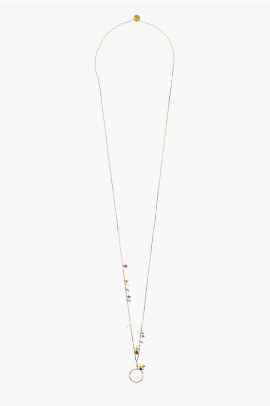 Niani Golden Effect Metal 7 Chakra Necklace With Stones