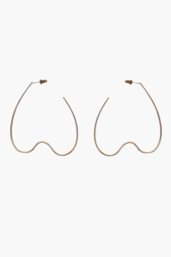 Simone Rocha Golden Effect Metal Heart-shaped Earrings