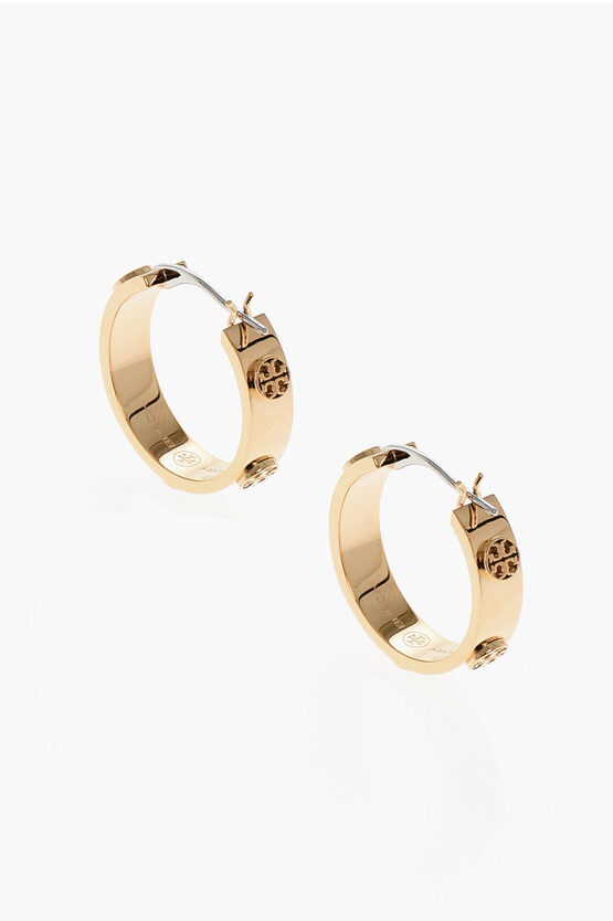 Tory Burch Golden Effect Miller Earrings With Studs
