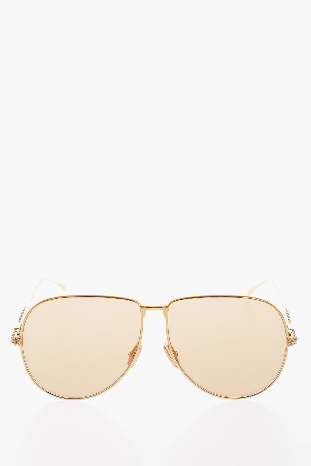 Fendi Golden Effect Sunglasses with Rhinestone Temples women Glamood Outlet