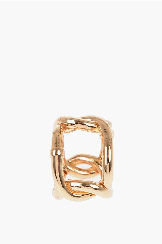 Bottega Veneta Golden Silver Ring